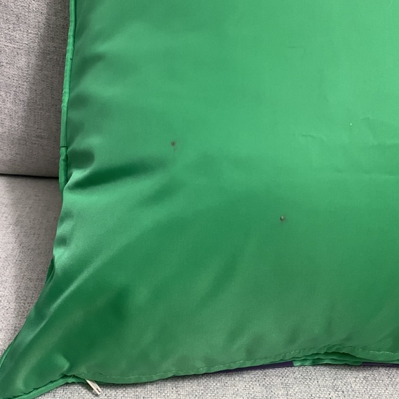 Coach Pillow Cases. Set of two. 17 x 17 inches. Pink/Blue and Purple/Green - Picture 11 of 16